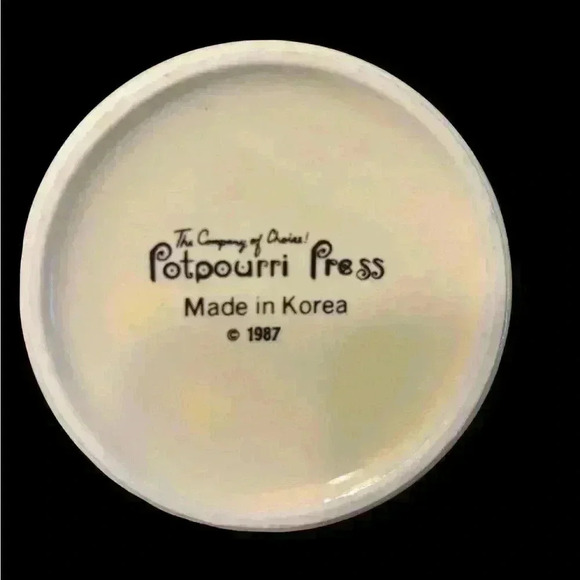 Holiday Mug Potpourri Press Christmas 5 Pc Set Coffee Cup Vintage 1987 - Picture 3 of 3